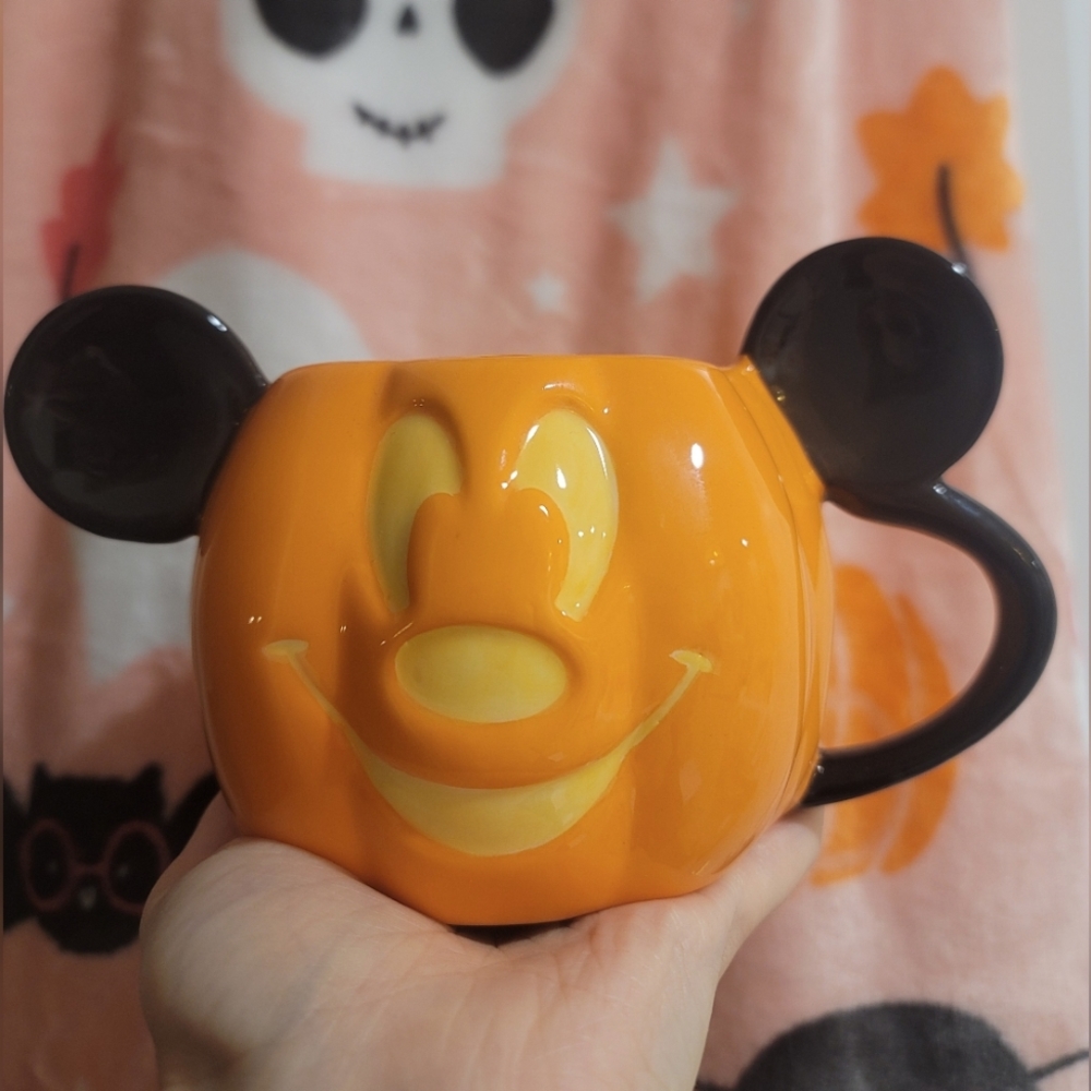 Disney Pumpkin Mickey Mug, Fall mug